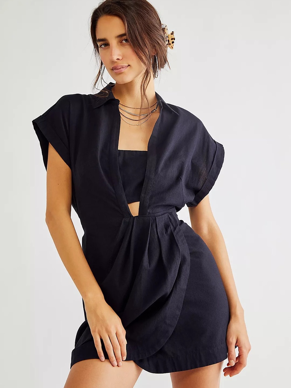 Free People Up All Night Cotton-Linen Blend